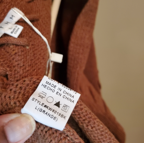 STITCH DETAILED KNIT CARDIGAN WITH POCKETS - Picture 9 of 10